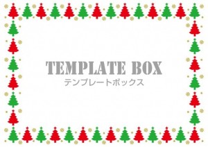 2色のクリスマス…｜無料イラスト素材｜フレーム・飾り枠｜無料