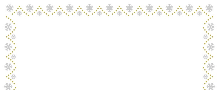 雪の結晶フレーム 雪 冬 クリスマス ゴールド シルバー 金 銀 枠 デコレーション 寒い冬に使えるフレーム素材 無料イラスト 素材 Templatebox