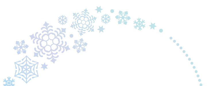 寒色グラデーションの雪の結晶円形フレーム 冬 雪 クリスマス 丸 デコレーション 枠 寒い冬に使えるフレーム素材 無料イラスト 素材 Templatebox