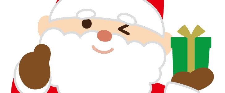 ウィンクしていいねポーズをとるサンタクロース クリスマス サンタ サンタさん 12月 かわいい クリスマスに使えるワンポイントカット 無料イラスト 素材 Templatebox