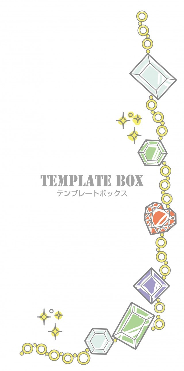 女性向け無料素材 ダイヤモンドがキラキラ煌めく かわいいコーナー用イラスト 無料イラスト素材 Templatebox