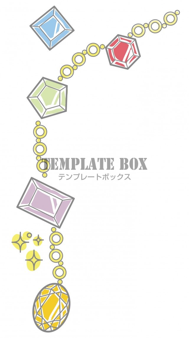 女性向け無料素材 ダイヤモンドがキラキラ煌めく かわいいコーナー用イラスト 無料イラスト素材 Templatebox