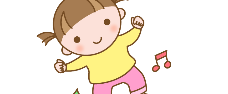 人物のイラスト素材 音楽に合わせてダンス 踊る子どものイラスト 無料イラスト素材 Templatebox