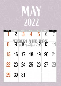 ＜2022年＞5…｜無料テンプレート｜カレンダー｜無料