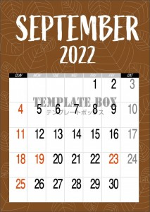 ＜2022年＞9…｜無料テンプレート｜カレンダー｜無料