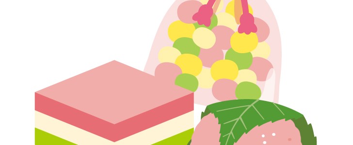 ひなあられ ひしもち 桜餅のイラスト ひな祭り 雛祭り 3月 桃の節句 春 お菓子 食品 食べ物 ひな祭りに使えるワンポイントカット 無料イラスト 素材 Templatebox