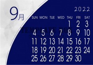 【2022年】9…｜無料テンプレート｜カレンダー｜無料