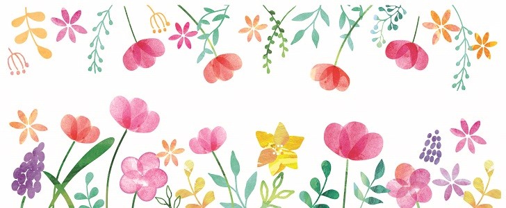 ムスカリや色々な春の花のフレーム 学級通信 ウェルカムカード 結婚式 フリー素材 無料イラスト素材 Templatebox