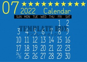 【2022年】7…｜無料テンプレート｜カレンダー｜無料
