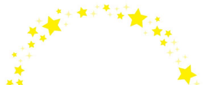 きらきら星の円形フレーム 星 星空 夜空 七夕 7月 黄色 イエロー 円 枠 デコレーション 七夕や星のイメージに使えるフレーム素材 無料イラスト 素材 Templatebox