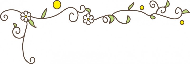 イエロージュエル 小花と蔦のかわいいデザインのイラスト 5点セット フリー素材 無料イラスト素材 Templatebox
