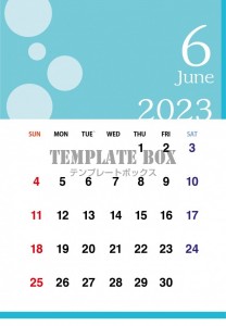 6月カレンダー：…｜無料テンプレート｜カレンダー｜無料