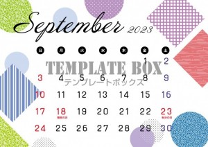 9月カレンダー：…