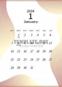 1月カレンダー：…