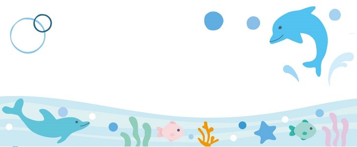 7月 海 イルカ 手書き風のデザイン かわいいイラストのフレーム 飾り枠 フリー素材をダウンロード 無料イラスト素材 Templatebox