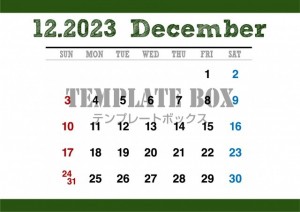 12月素材：手書…｜無料テンプレート｜カレンダー｜無料