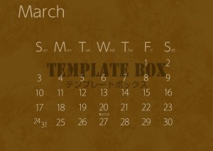 ３月カレンダー：…