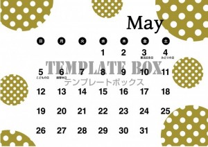 ５月カレンダー：…