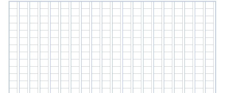 一般的な原稿用紙400字の縦書き 青色 Excel Wordで直接入力可能 Pdfを印刷して手書きも対応 無料テンプレート Templatebox