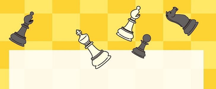 見やすい おしゃれな背景 チェス盤 チェス駒 イエロー オシャレなイラスト 縦型 フレーム パワポ フリー素材をダウンロード 006 0084 無料テンプレート Templatebox