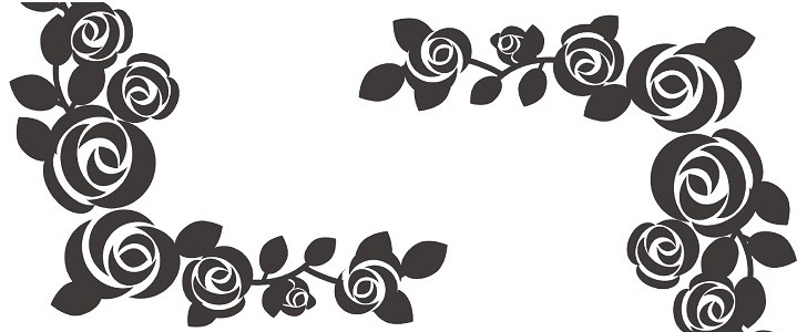プレゼン資料の作成 学校 高校 大学 薔薇の花 モノクロ オシャレなイラストデザイン 横型 をダウンロード 004 0093 フリー素材 無料テンプレート Templatebox