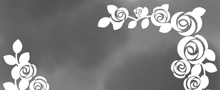 プレゼン資料の作成 パワポ 背景 会議 薔薇の花 ブラック オシャレなイラストデザイン 横型 をダウンロード 005 0094 フリー素材 無料テンプレート Templatebox