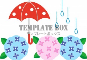 6月の梅雨のイメ…｜無料イラスト素材｜イラスト・その他｜無料