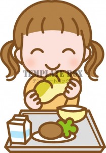 給食を食べるかわ…
